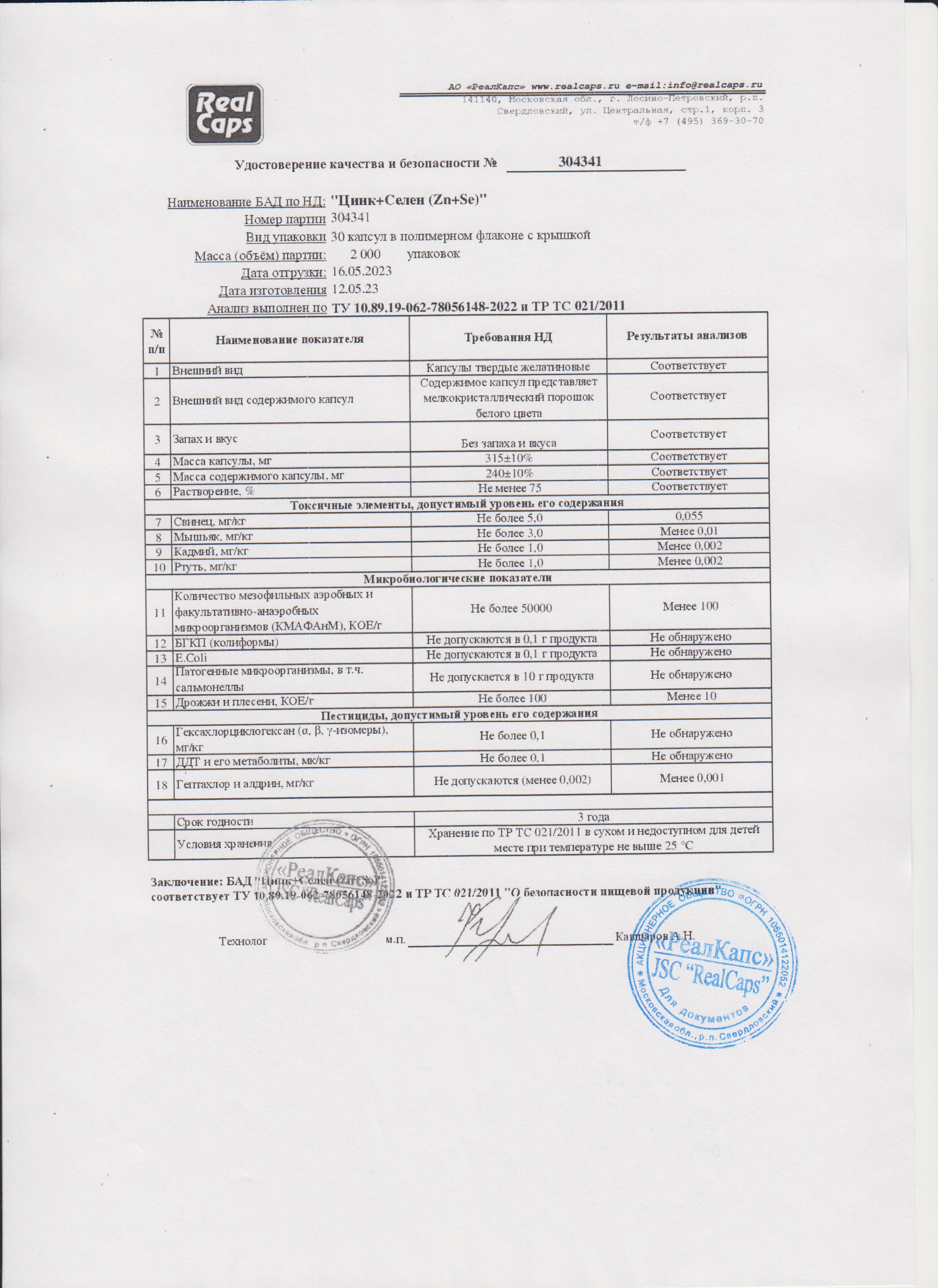 Паспорт №052023
